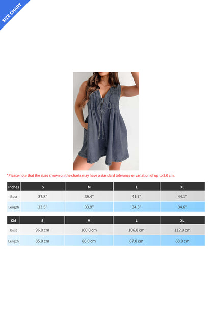 Denim Romper