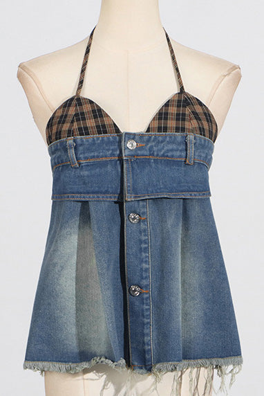 Cowgirl Denim Corset Top