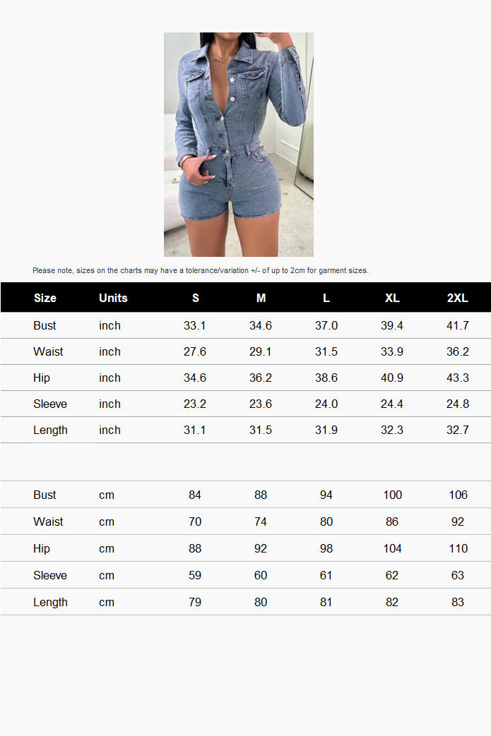 Denim Romper