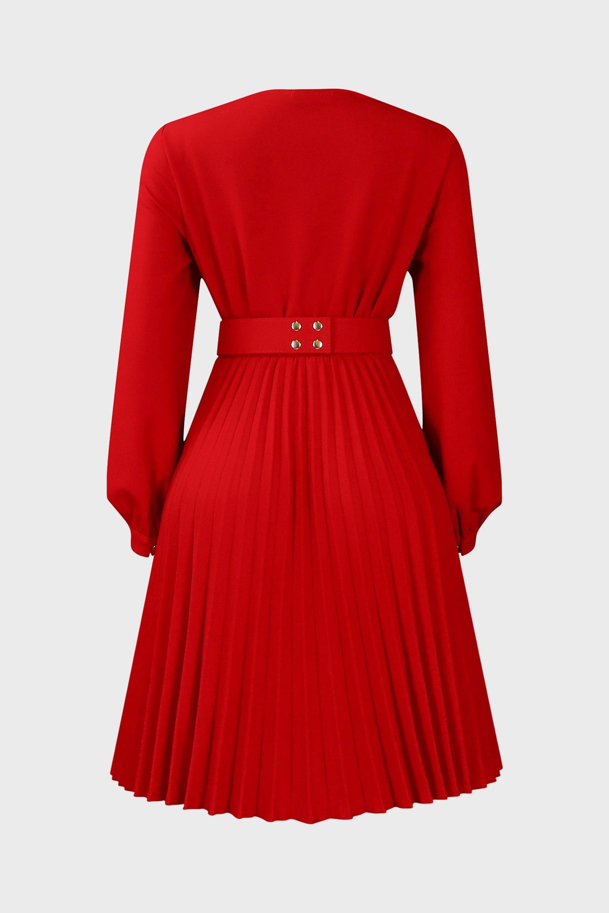 V Neck Long Sleeve Evening Long Dress