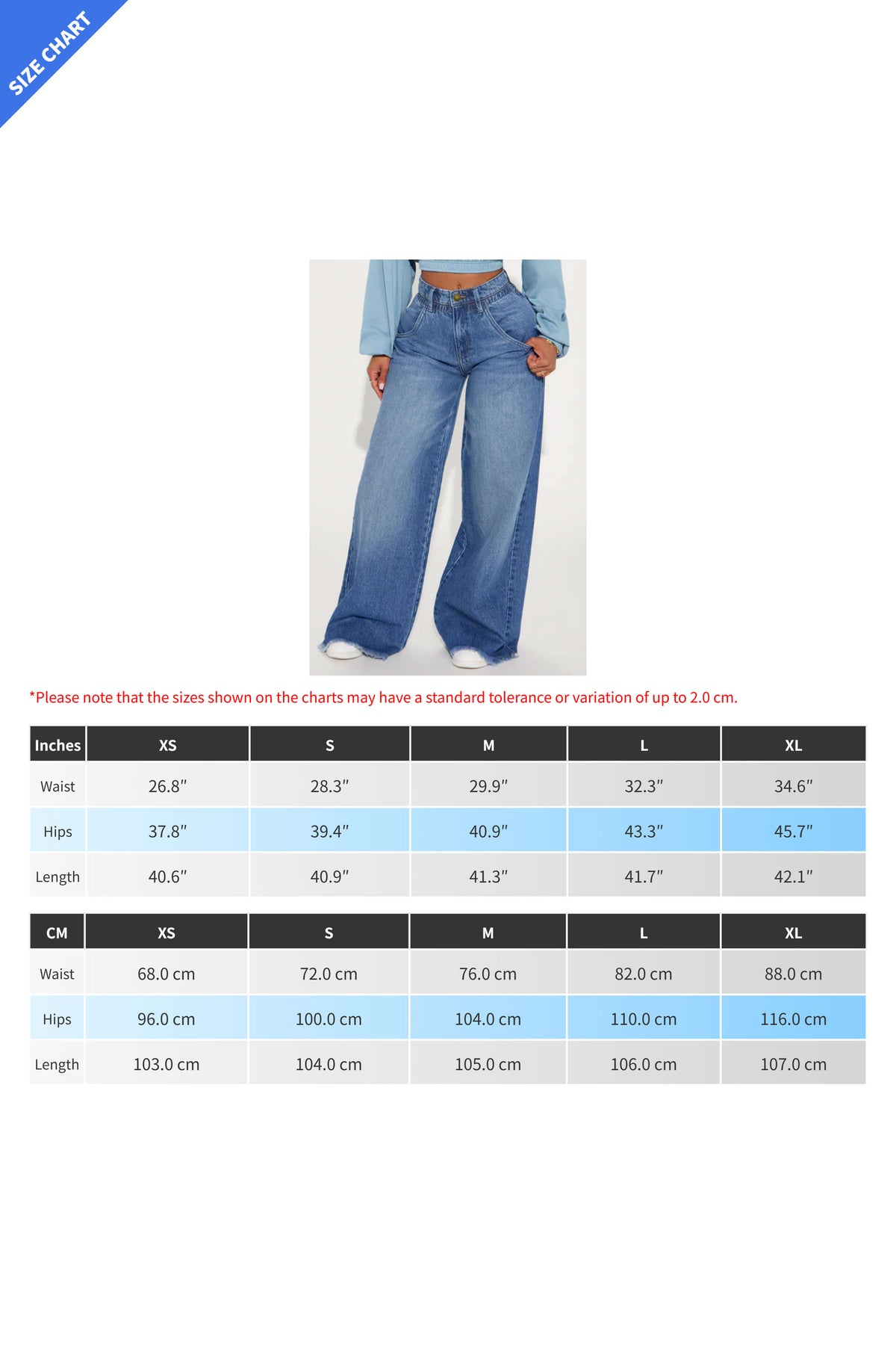 High Waist Raw Hem Wide Leg Trouser Jeans