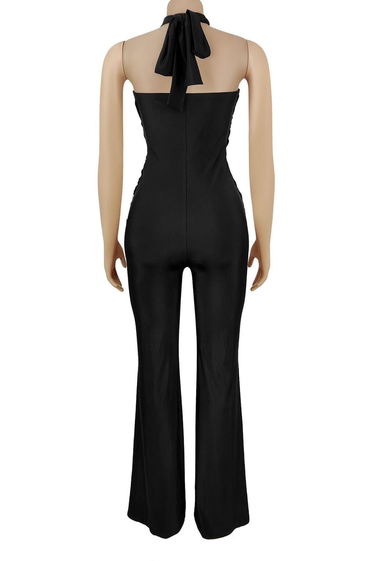Halter Neck Wide-Leg Jumpsuit