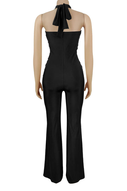 Halter Neck Wide-Leg Jumpsuit