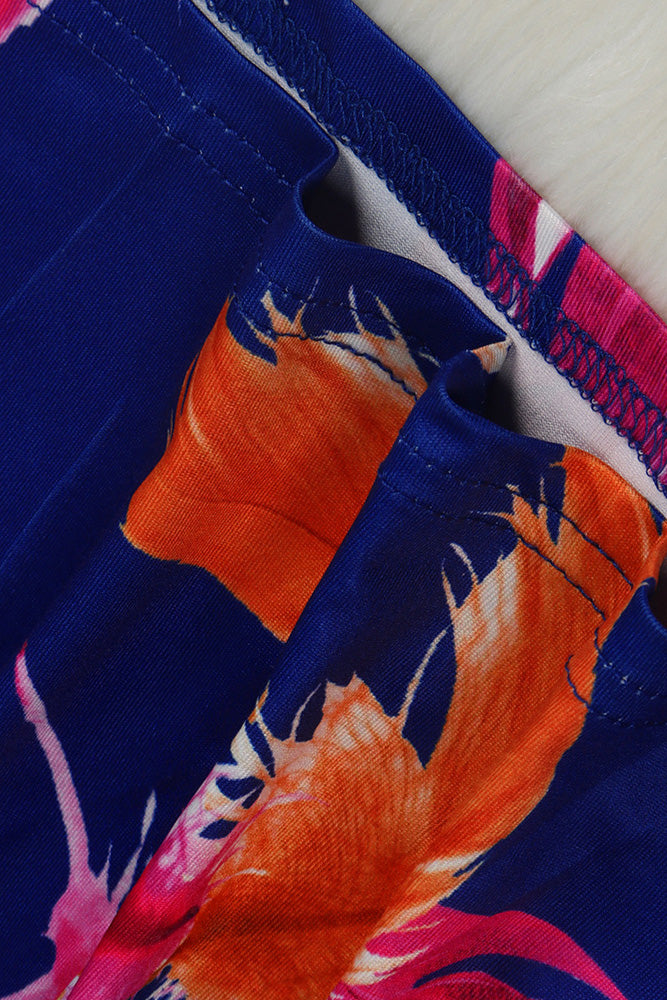 Printed Pants with Long Cardigan Set