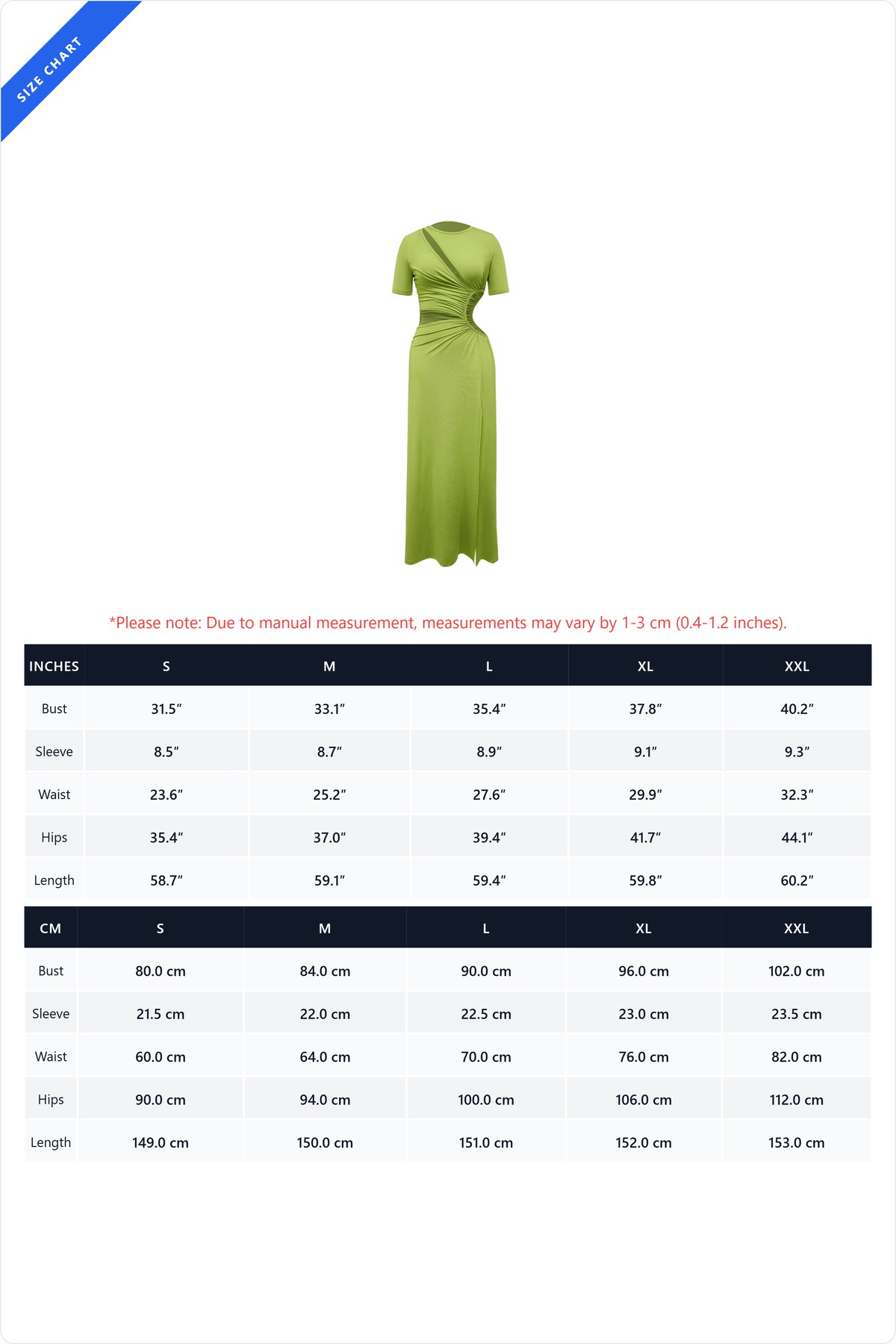 Cutout Ruched High Slit Maxi Dress