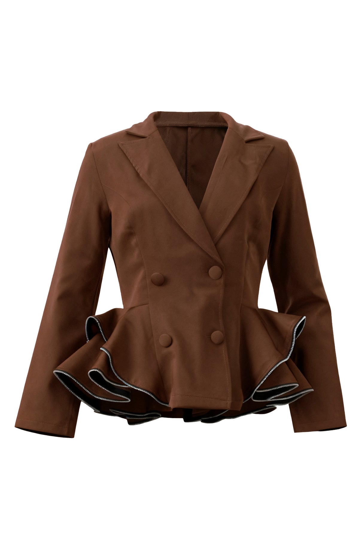 Double-Breasted Blazer Coat