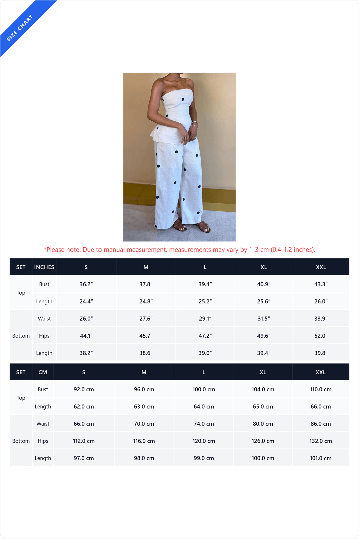 Polka Dot Peplum Pant Set