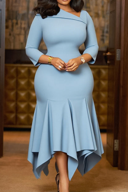 Asymmetrical High-Waist Mermaid Dress