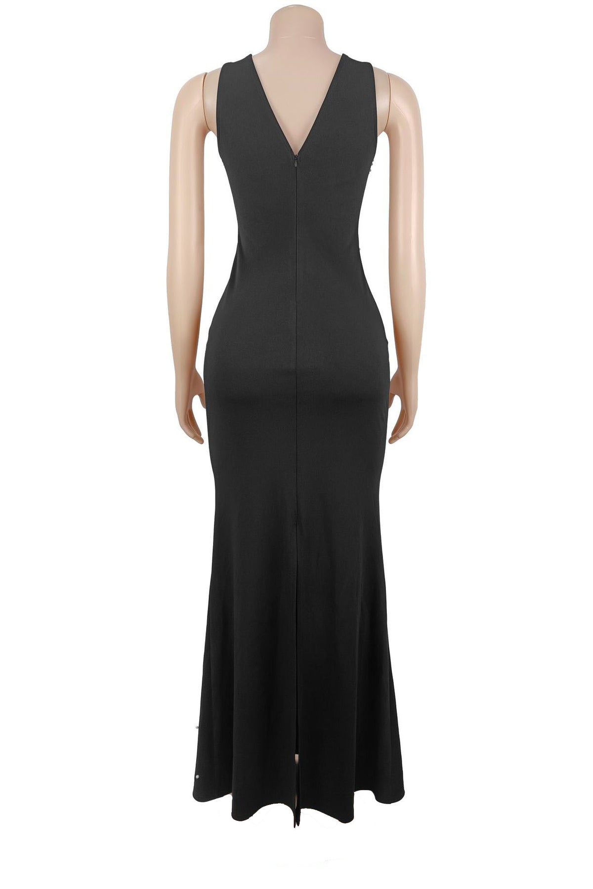 Embellished Halter Maxi Gown
