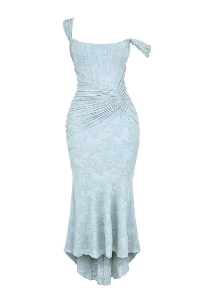 Boned Corset Mermaid Bodycon Maxi Dress