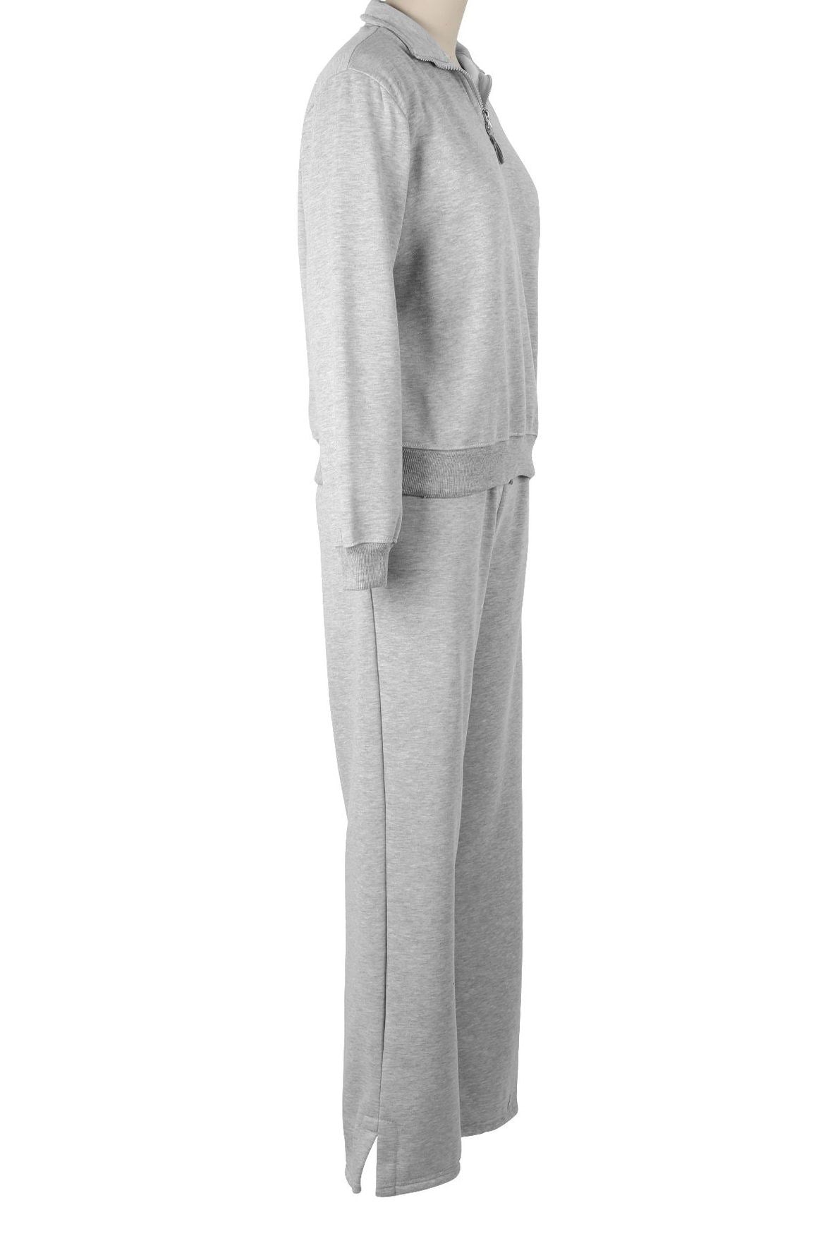 Fleece Lined Loose Fit Two-Piece Tracksuit