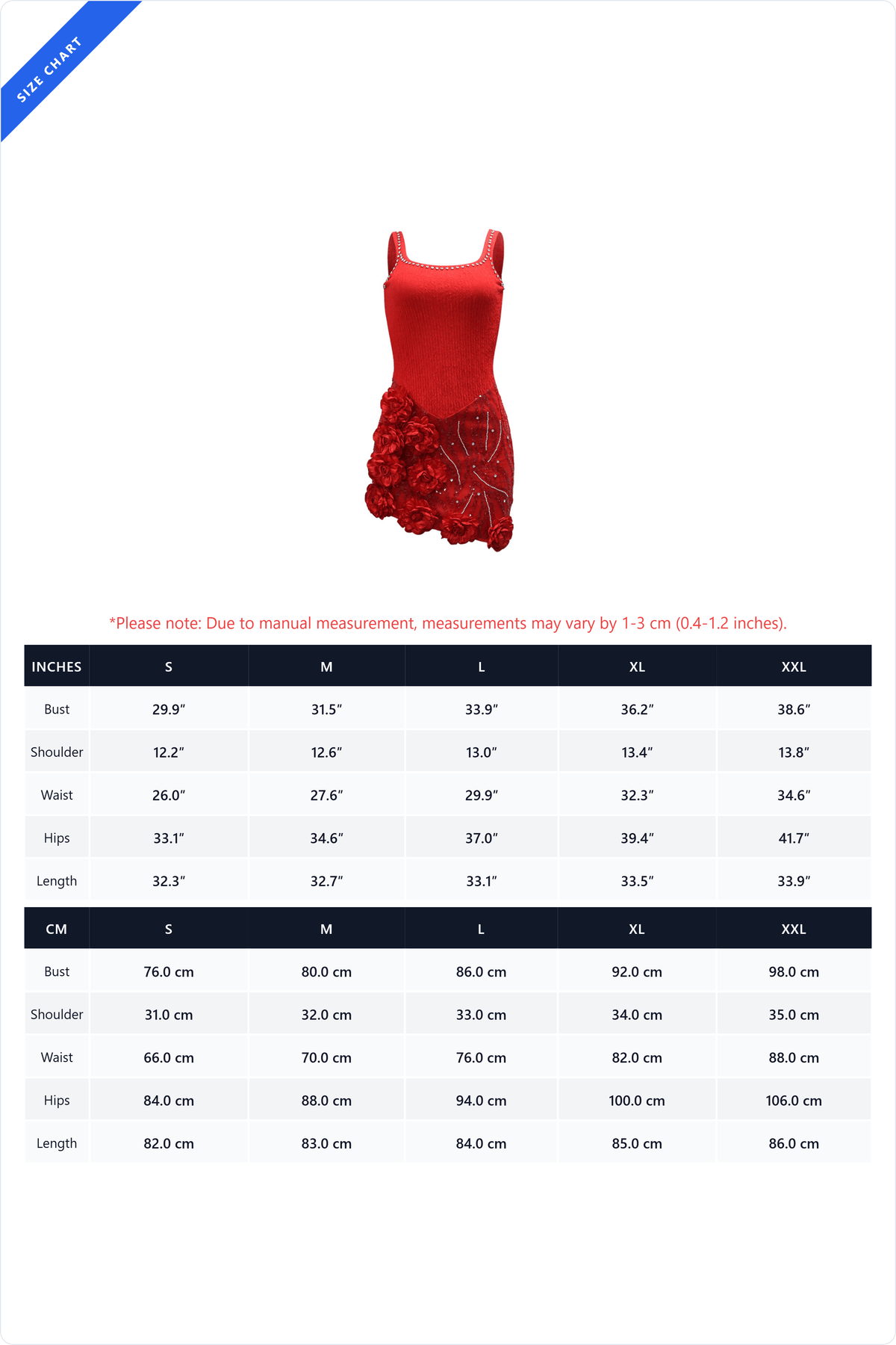 Embellished Rosette Mini Dress