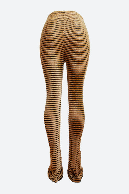 Striped Fuzzy Leggings