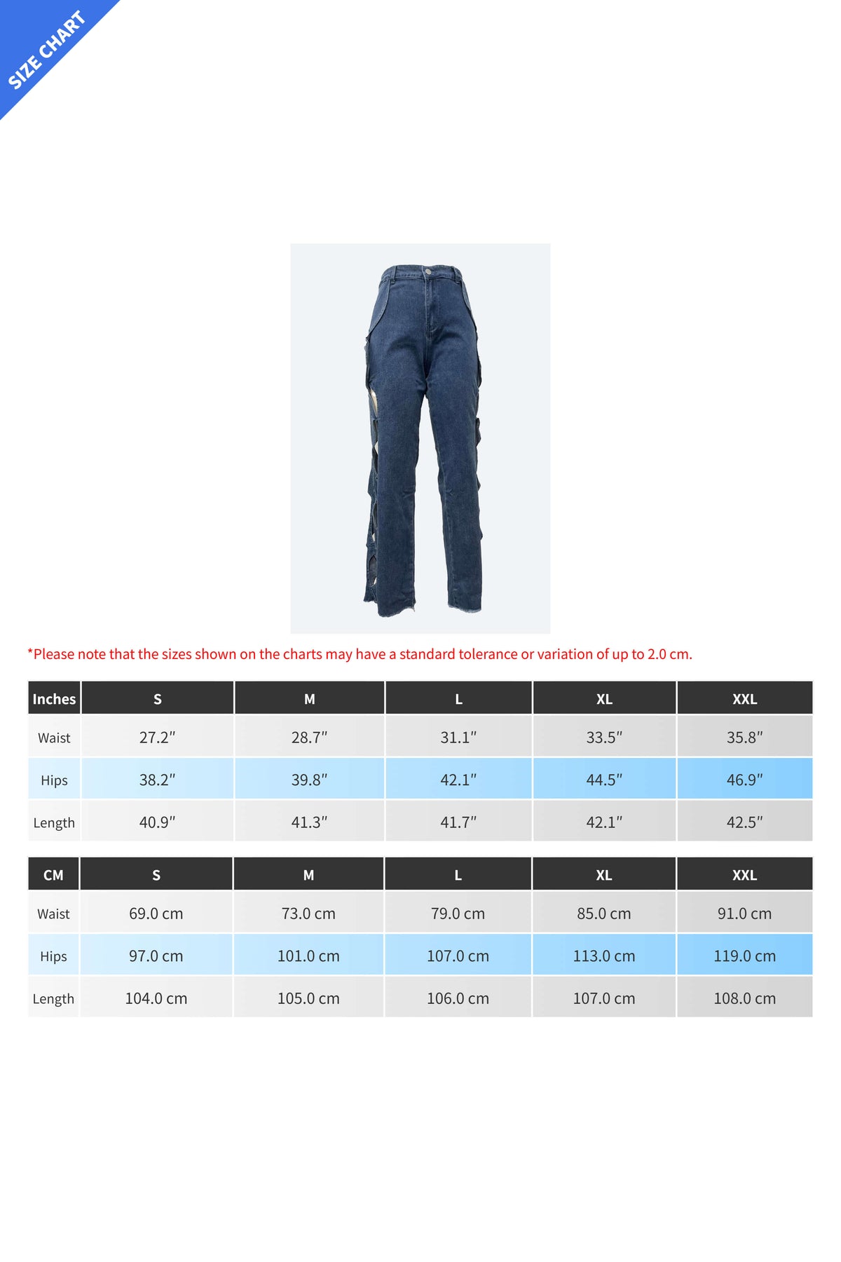 High-Waist Cut-out Jeans