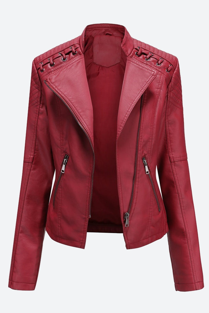 Women Classic Leather Jacket