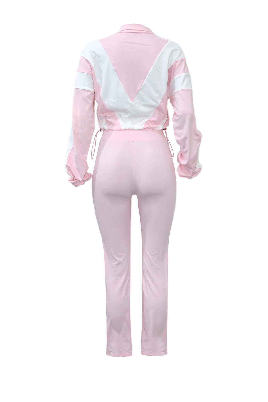 Sporty Color Block 2-Piece Tracksuit