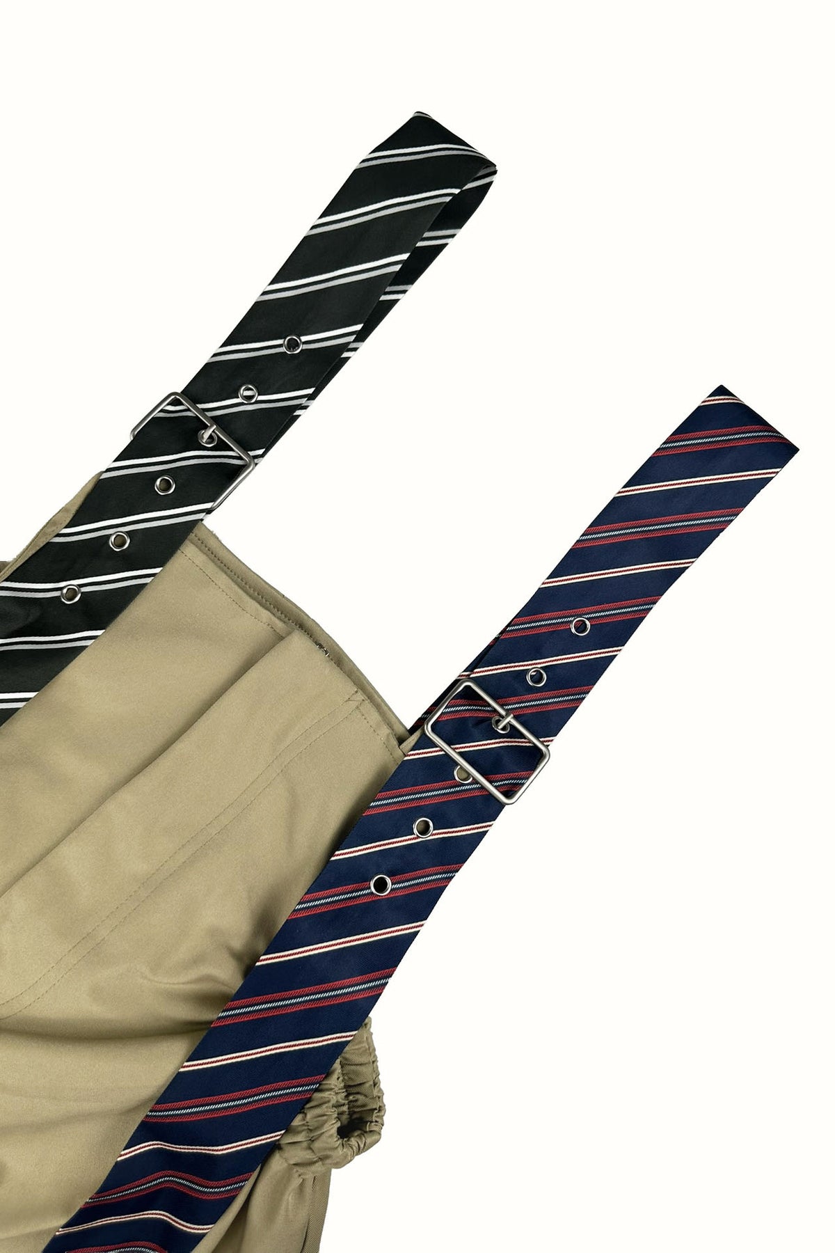 Wide-Leg Cargo Overalls with Buckle Straps