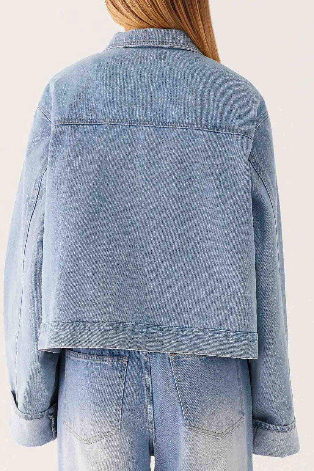 Collared Comfortable Casual Denim Jacket