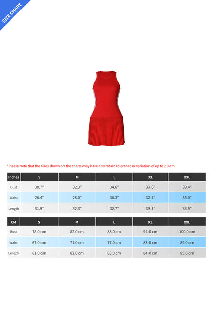 Sleeveless Bodycon Striped Mini Dress