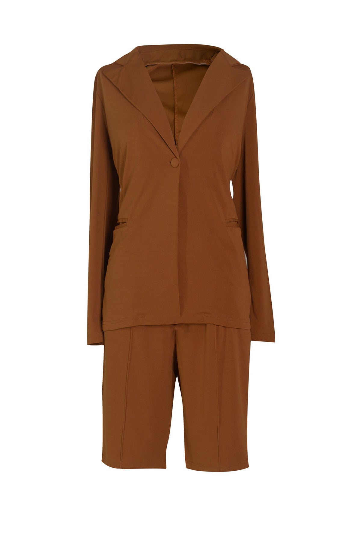 Casual Blazer and Shorts Set