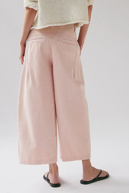 Cropped Wide-Leg Jeans