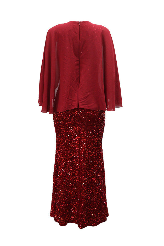 Sequin Evening Maxi Dress