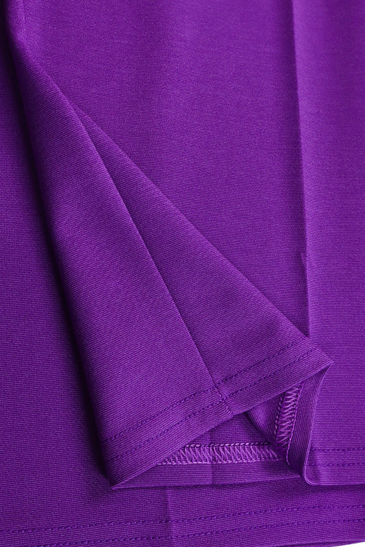 Solid Flounce V Neck Long Sleeve Sets