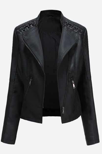 Women Classic Leather Jacket