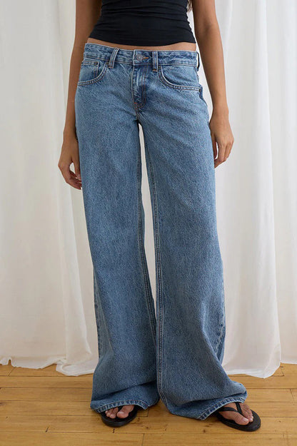 Low Rise Relaxed Wide Leg Jeans