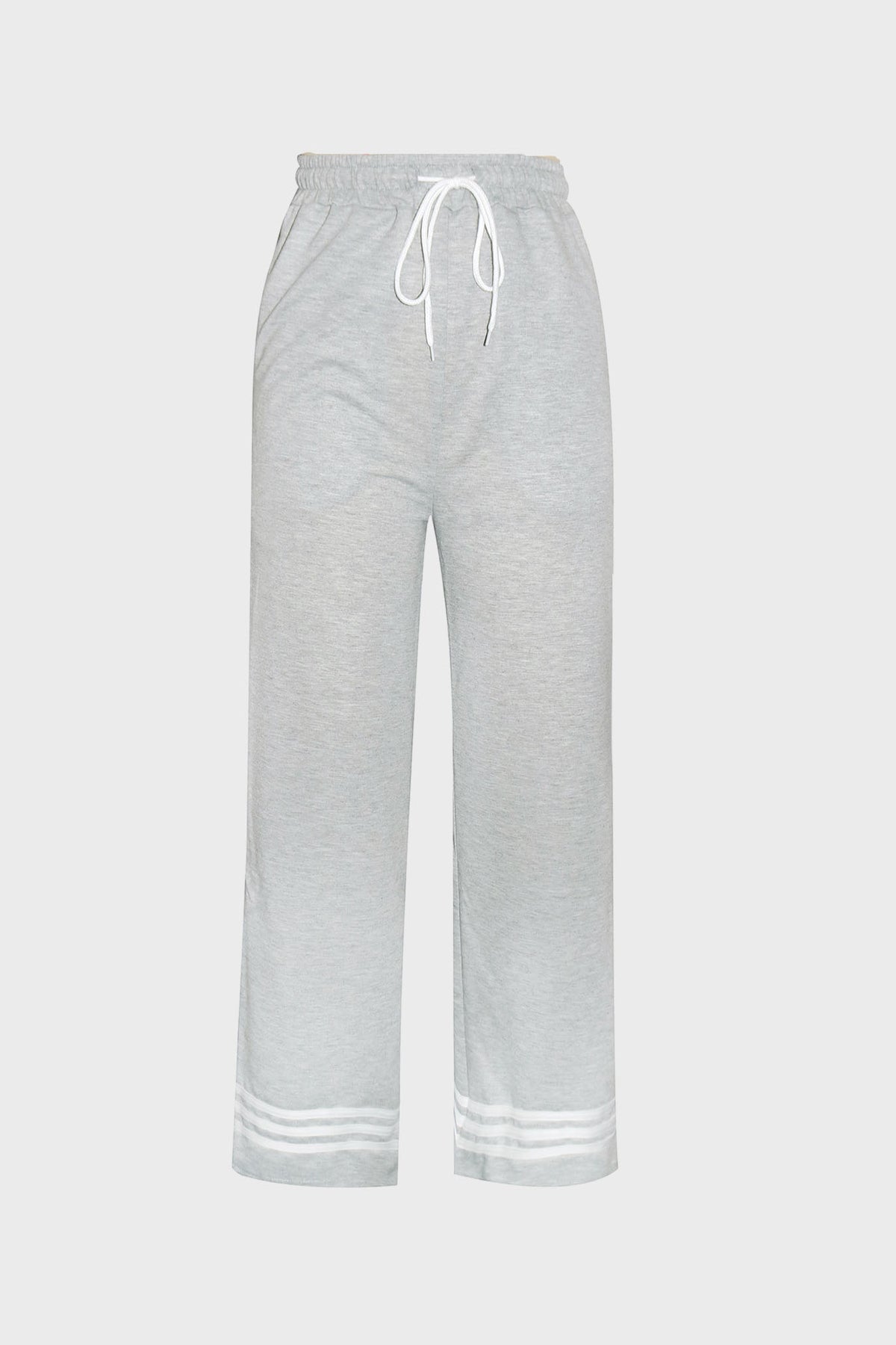 Stripe Wide-Leg Sweatpants