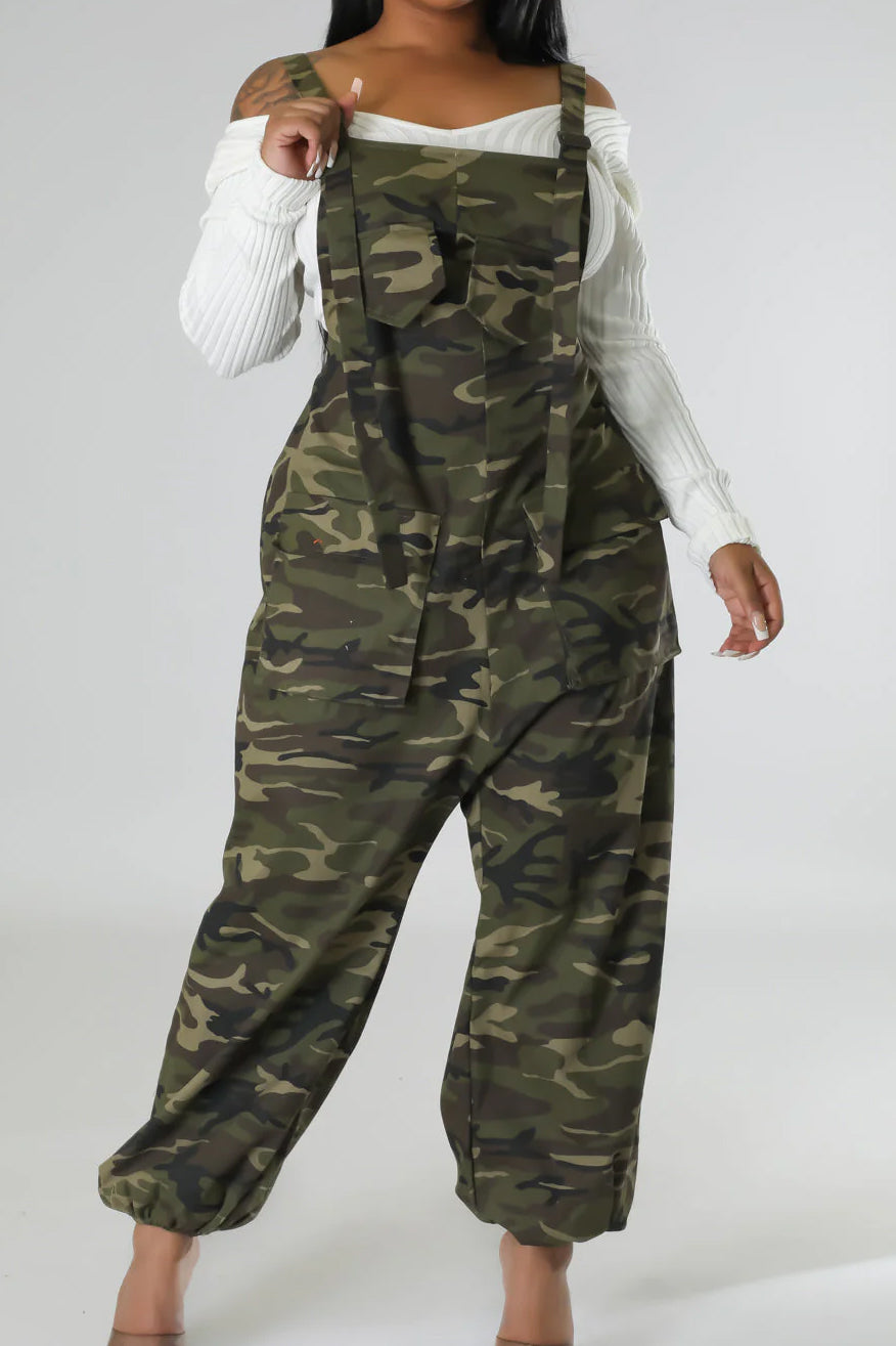 Camo Cargo Jumpsuit