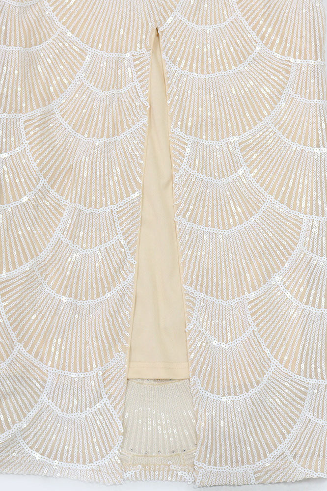 Pearl Sequin Maxi Dress