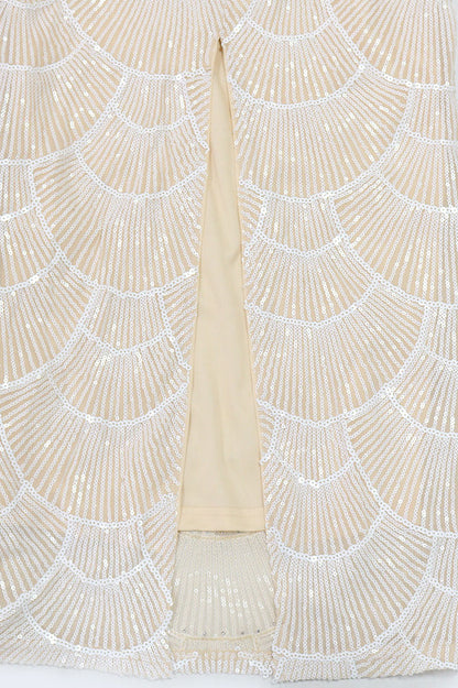 Pearl Sequin Maxi Dress