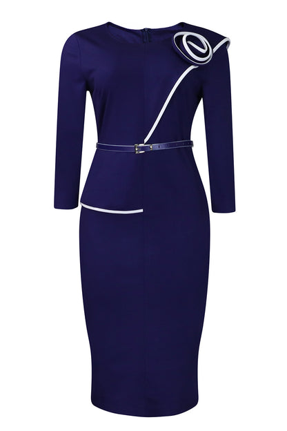 Elegant OL Bodycon Pencil Dress for Office Ladies