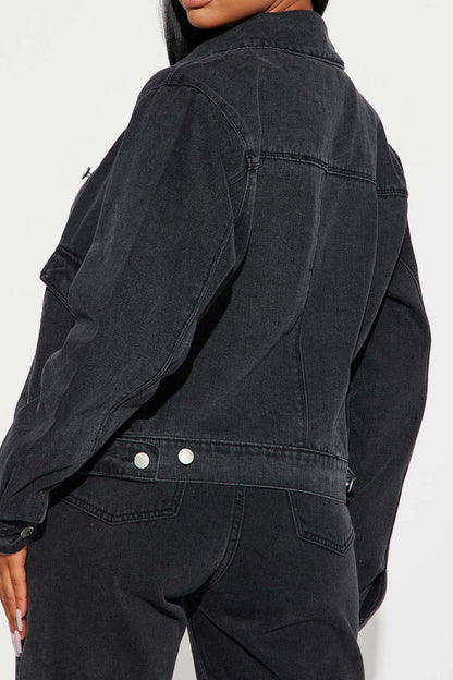 Denim Cropped Jacket