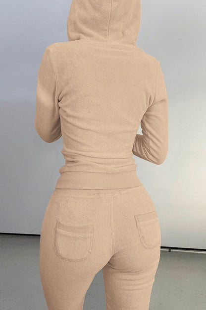 Zip Hoodie, Tank & Pants Three-Piece Lounge Set