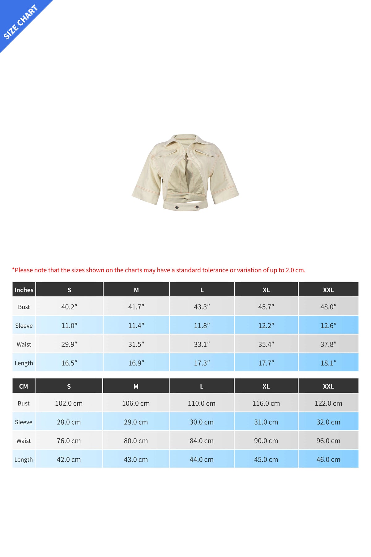 Midriff Crop Top Jacket