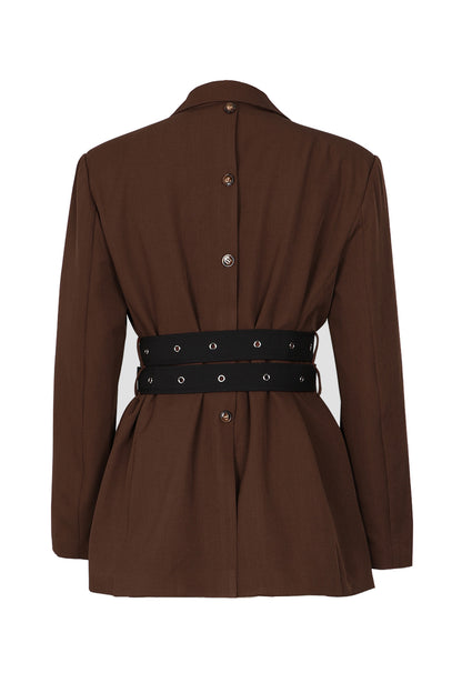 Double Side Belted Blazer