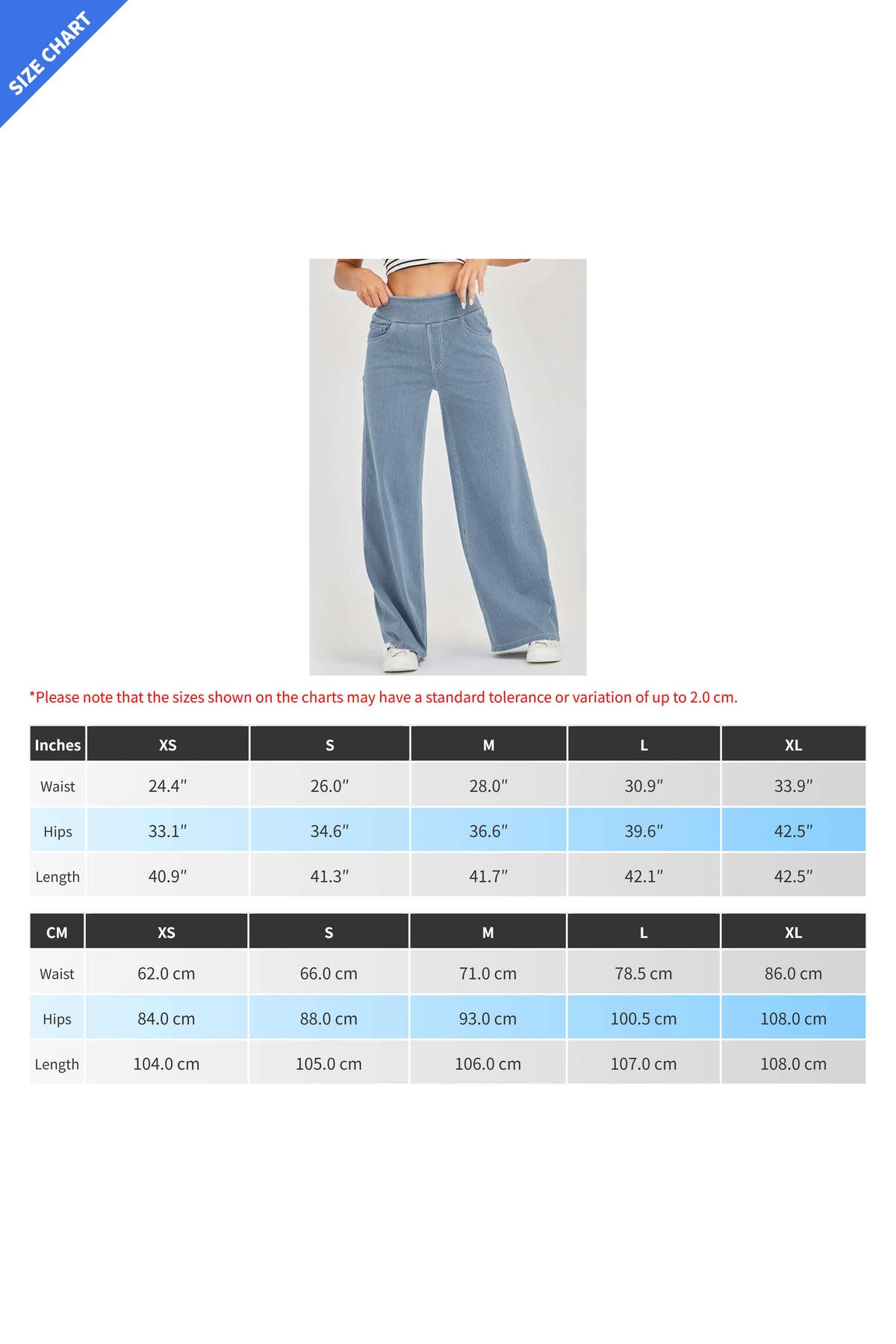 High-Stretch Wide Leg Yoga Jeans