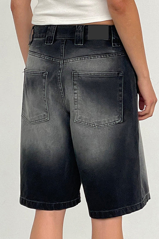 Mid-Thigh Length Casual Jeans