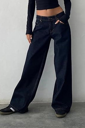 Vintage Low Rise Straight Leg Jeans