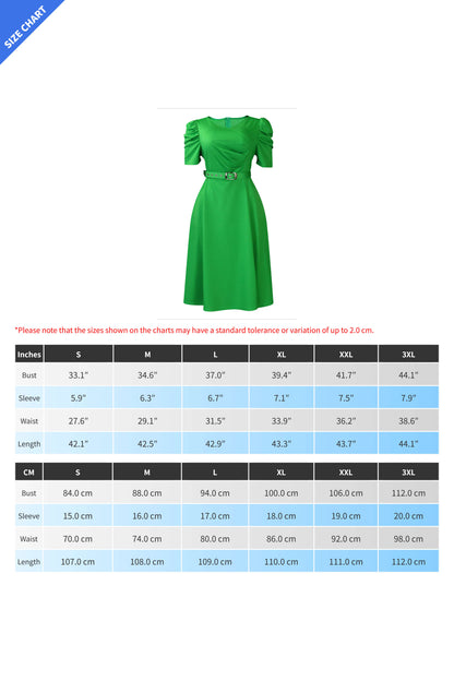 Solid Ruched Midi Dress