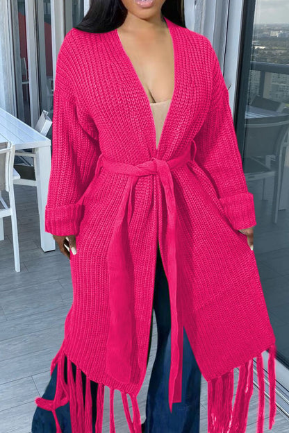 Long Knit Chunky Cardigan