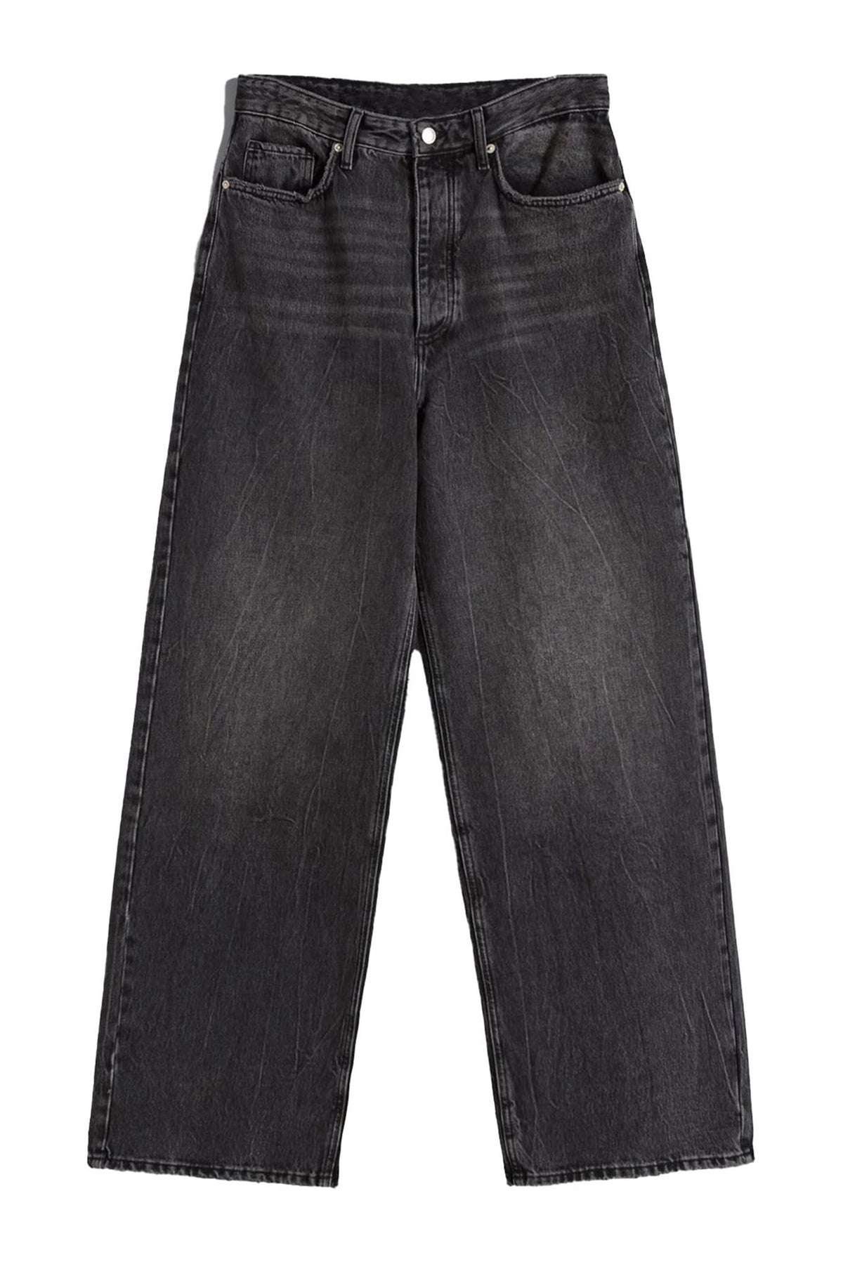Loose Non-Stretch Wide Leg Jeans