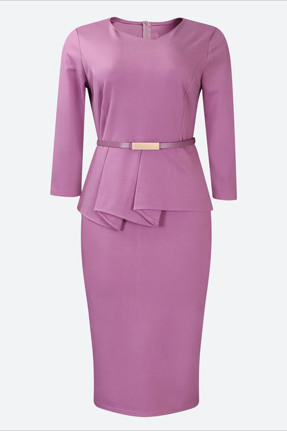 3/4 Sleeve Bodycon Work Dress