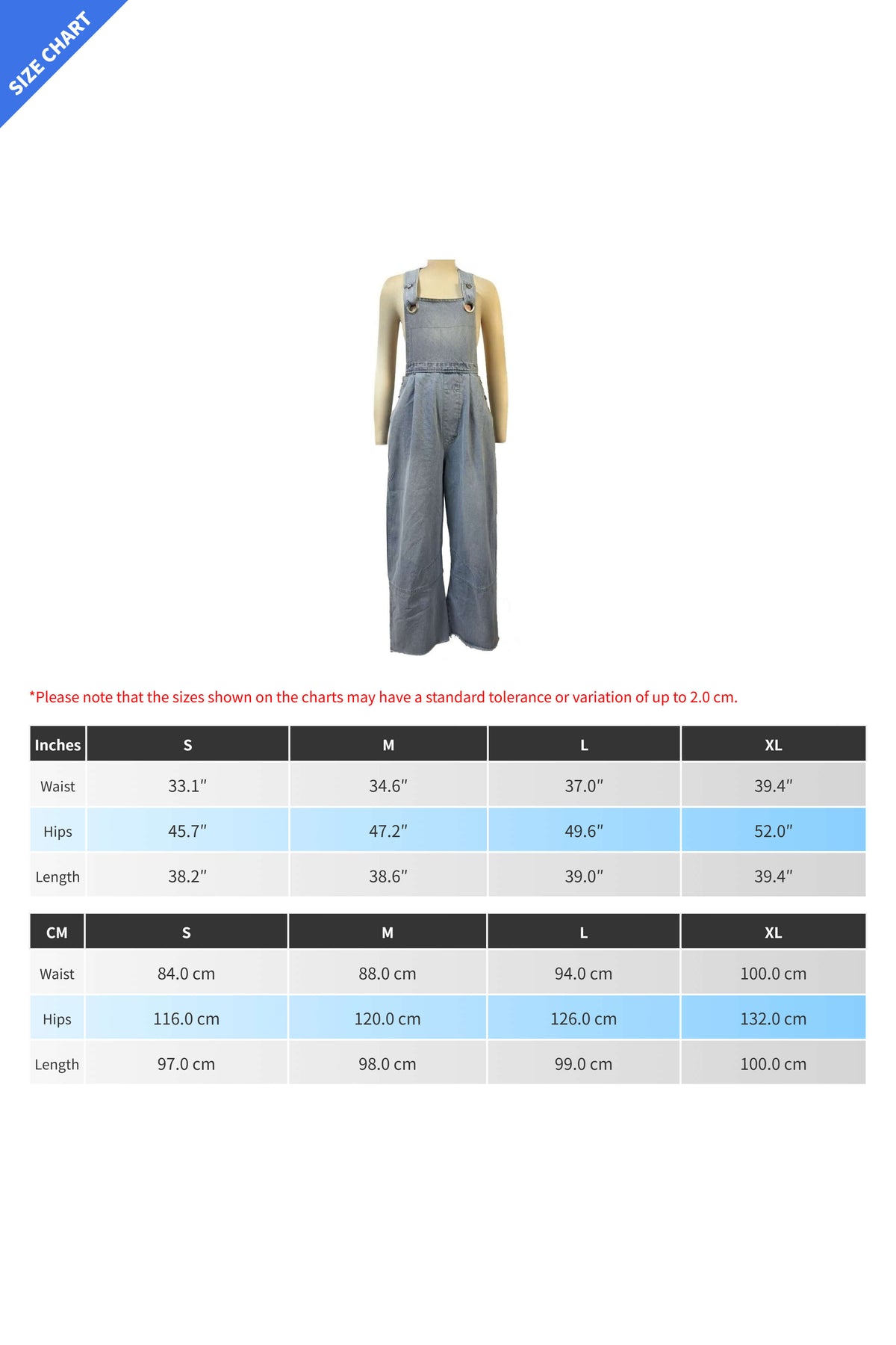 Pleated Wide Leg Denim Overalls