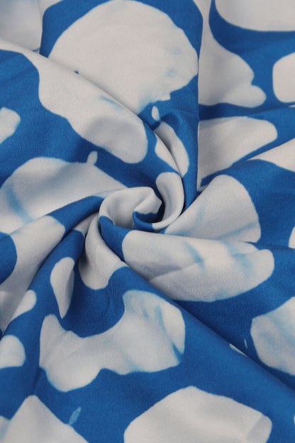 Sleeveless Printed Colorblock Sundress