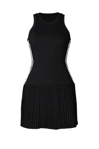 Sleeveless Bodycon Striped Mini Dress