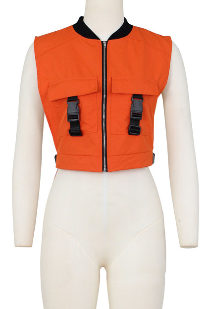 Cargo Zipper Vest Top