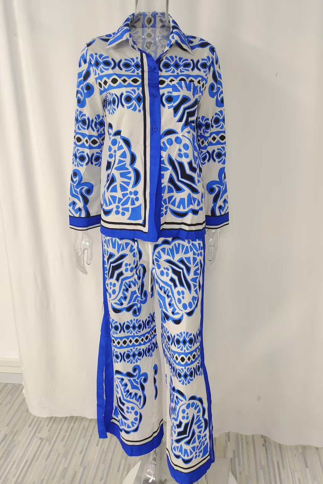 Printed Shirt and Pant Set